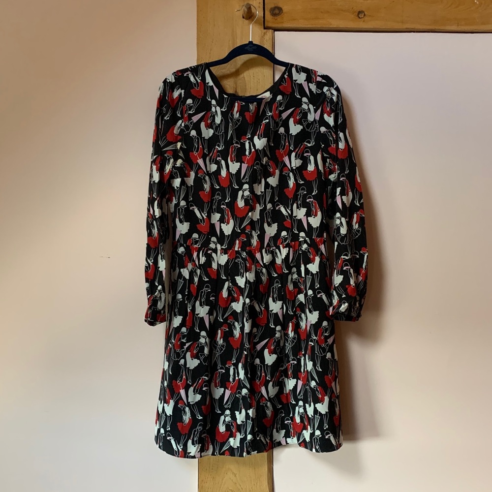 Brooks Brothers Red Fleece Flapper Silk Dress